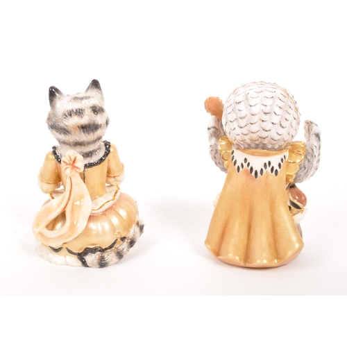 101 - Bronte - Two limited edition porcelain china Bronte candle snuffers figures from the Owl and the Pus... 