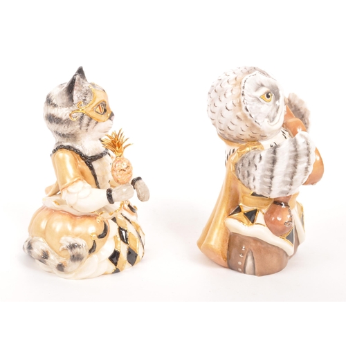 101 - Bronte - Two limited edition porcelain china Bronte candle snuffers figures from the Owl and the Pus... 