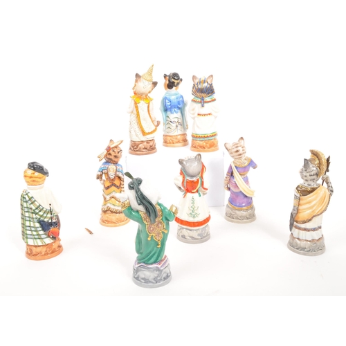 102 - Bronte - A collection of nine porcelain china Bronte limited edition candle snuffers figures from th... 