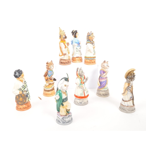 102 - Bronte - A collection of nine porcelain china Bronte limited edition candle snuffers figures from th... 