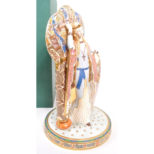 114 - Minton - A large limited edition porcelain china Minton Arthurian Legend figurine ' Guinevere & the ... 