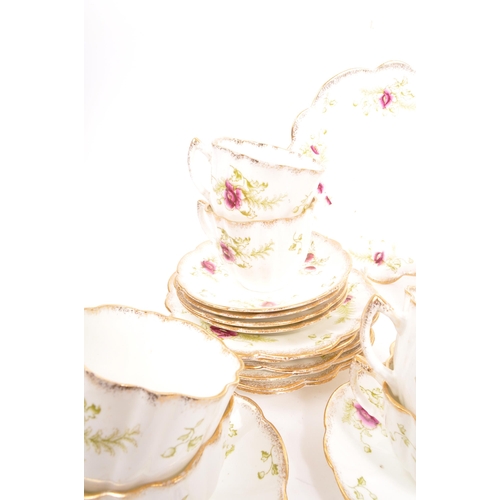 149 - J H C & Co Longton, England - A vintage 20th century Wellington china porcelain tea service set. To ... 