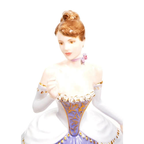 158 - Coalport - A collection of three limited edition porcelain Coalport figurines. Comprising of: Midnig... 