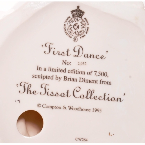 165 - Royal Worcester - A limited edition porcelain Royal Worcester figurine entitled First Dance from The... 