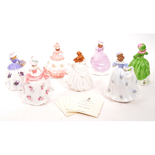 166 - Royal Worcester -  A collection of seven porcelain Royal Worcester figurines. Comprising of: limited... 