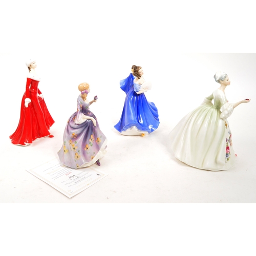 169 - Royal Doulton - A collection of four porcelain Royal Doulton figurines. Comprising of Winters Walk H... 