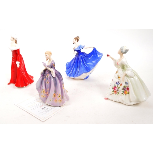 169 - Royal Doulton - A collection of four porcelain Royal Doulton figurines. Comprising of Winters Walk H... 