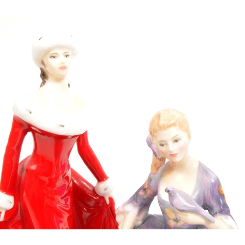 169 - Royal Doulton - A collection of four porcelain Royal Doulton figurines. Comprising of Winters Walk H... 