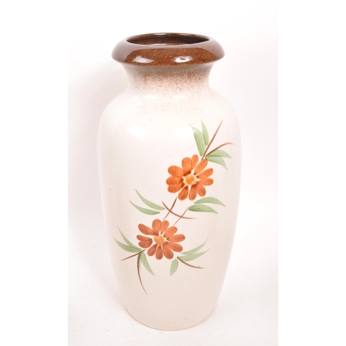 178 - West German Pottery - A collection of three West German ceramic vases comprising of a large Scheuric... 