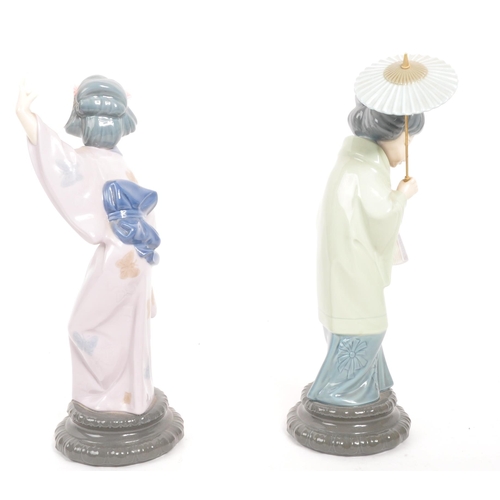 181 - Lladro - Two 20th century Lladro porcelain figures. The collection to include 4991 Madame Butterfly ... 