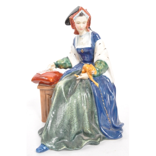 185 - Royal Doulton - Catherine of Aragon - A late 20th century porcelain china lady figurine from the Hen... 