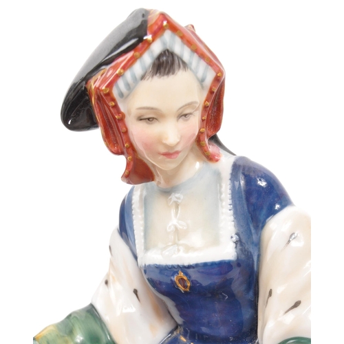 185 - Royal Doulton - Catherine of Aragon - A late 20th century porcelain china lady figurine from the Hen... 