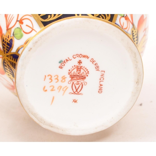 196 - WITHDRAWN Royal Crown Derby - A pair of Royal Crown Derby Imari pattern fine bone china porcelain va... 