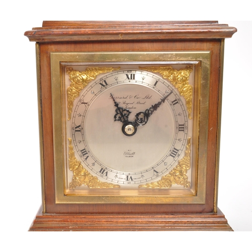 284 - Garrard & Co Ltd - A 20th Century circa 1980s mahogany Garrard & Co Ltd Elliott bracket clock. The c... 