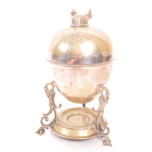 286 - James Deakin & Sons - A 19th Century Victorian silver plated James Deakin & Sons egg coddler having ... 