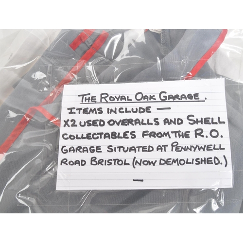 296 - Shell Oil - Two 20th century Shell Oil petrol station forecourt / workshop jackets / coats. One bein... 