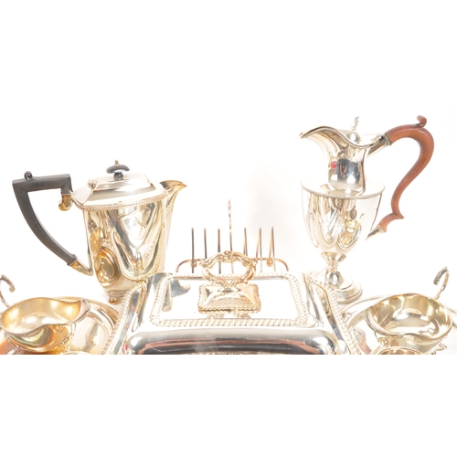 305 - A large collection of 20th century silver plate tableware and decorative items. The collection to in... 