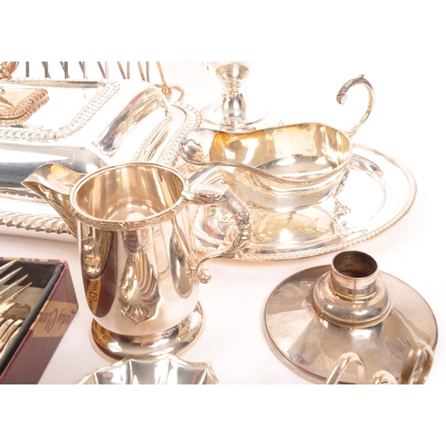 305 - A large collection of 20th century silver plate tableware and decorative items. The collection to in... 