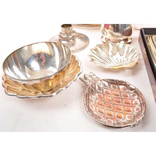 305 - A large collection of 20th century silver plate tableware and decorative items. The collection to in... 