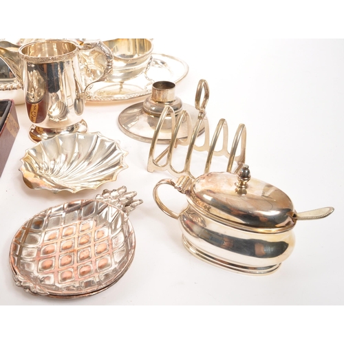 305 - A large collection of 20th century silver plate tableware and decorative items. The collection to in... 