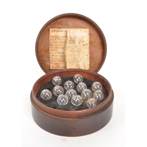 307 - B. Bombelli - An early 19th Century set of hydrostatic balls for spirits by B. Bobelli with thirteen... 