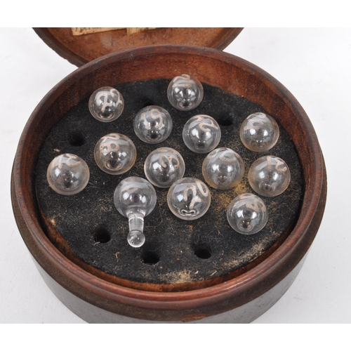 307 - B. Bombelli - An early 19th Century set of hydrostatic balls for spirits by B. Bobelli with thirteen... 