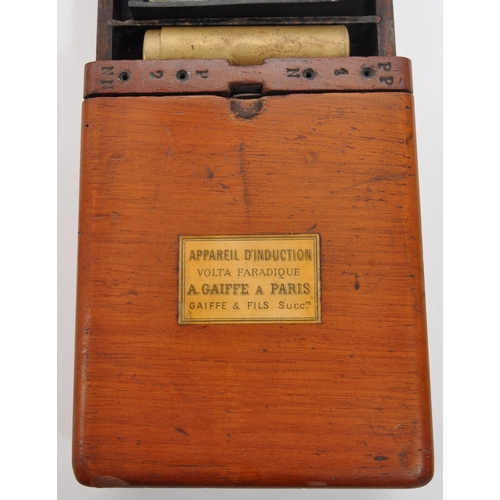 308 - A. Gaiffe Paris - A 19th Century French electric shock therapy machine device serial number 89817. H... 