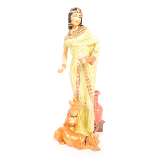 34 - Royal Doulton - A porcelain china limited edition Royal Doulton figurine from the Egyptian Queens co... 