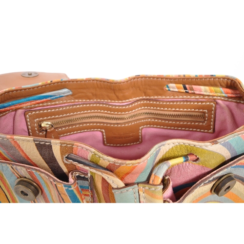 348 - Paul Smith - A circa 1990s Paul Smith ladies handbag. The handbag having polychrome swirl design to ... 