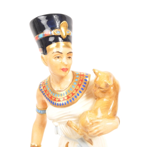 35 - Royal Doulton - A porcelain china limited edition Royal Doulton figurine ' Nefertiti ' from the Egyp... 