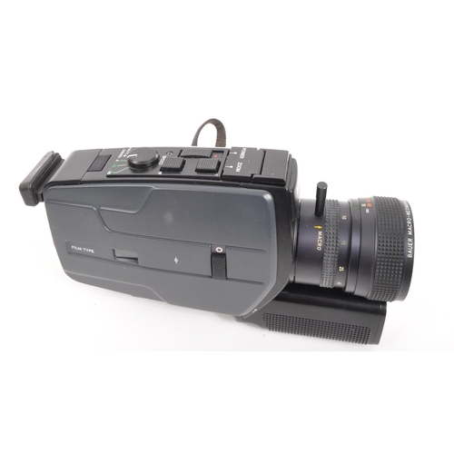 363 - Bauer - A late 20th century circa. 1980s Bauer C107XL super 8 cine camera camcorder. Featuring a Mac... 