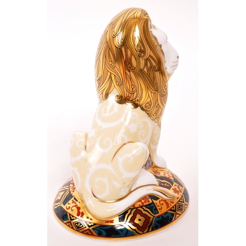 40 - Royal Crown Derby - A porcelain china limited edition Royal Crown Derby paperweight figure ' Heraldi... 