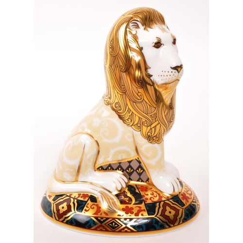 40 - Royal Crown Derby - A porcelain china limited edition Royal Crown Derby paperweight figure ' Heraldi... 