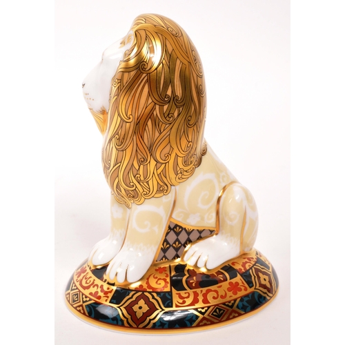 40 - Royal Crown Derby - A porcelain china limited edition Royal Crown Derby paperweight figure ' Heraldi... 