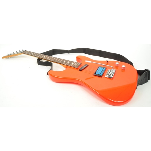 414 - Charvel - Charvette - Musical string instrument, contemporary electric guitar. Red colourway with fr... 