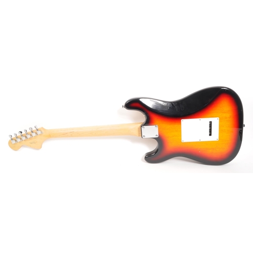 416 - Fender - Starcaster - A contemporary string musical instrument electric guitar. With sunburst design... 