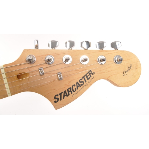 416 - Fender - Starcaster - A contemporary string musical instrument electric guitar. With sunburst design... 