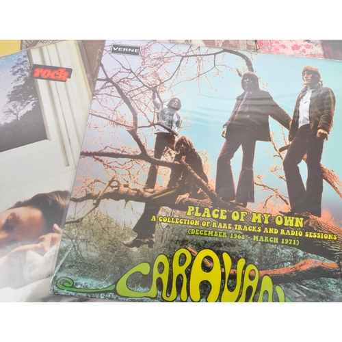 418 - Caravan - A collection of 20th century Caravan progressive rock vinyl LP records. The collection to ... 