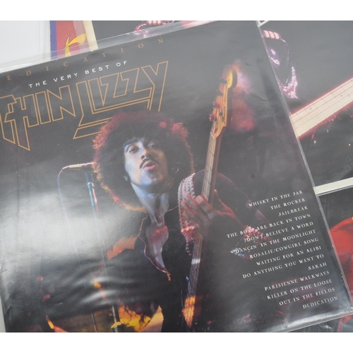 419 - Thin Lizzy - A collection of 20th century Thin Lizzy hard rock vinyl LP records. The collection to i... 