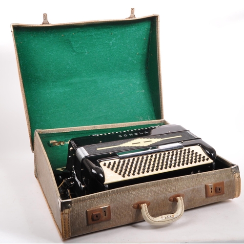 420 - Sonola - A 20th century Italian Sonola Model R 342 / R342 bass piano accordion. The accordion having... 