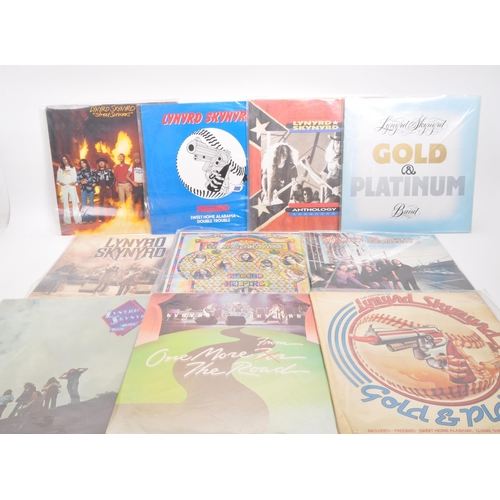 423 - Lynyrd Skynyrd - A collection of 20th century Lynyrd Skynyrd southern rock vinyl LP records. The col... 