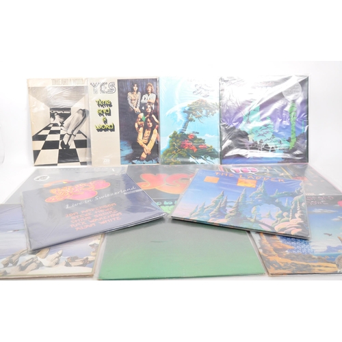 427 - YES - A collection of twelve 20th Century YES vinyl LP record albums. To include: The Ladder; Close ... 