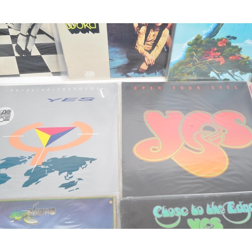 427 - YES - A collection of twelve 20th Century YES vinyl LP record albums. To include: The Ladder; Close ... 