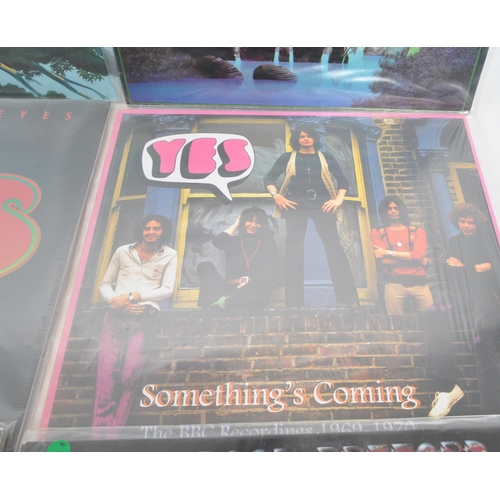 427 - YES - A collection of twelve 20th Century YES vinyl LP record albums. To include: The Ladder; Close ... 