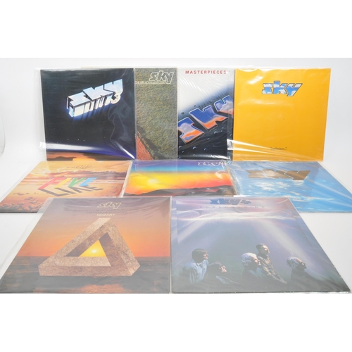 431 - Sky - A collection of 20th century Sky rock vinyl LP records. The collection to include examples suc... 