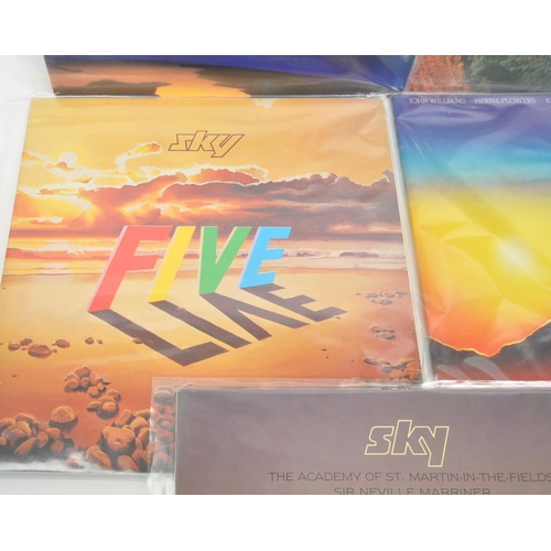 431 - Sky - A collection of 20th century Sky rock vinyl LP records. The collection to include examples suc... 