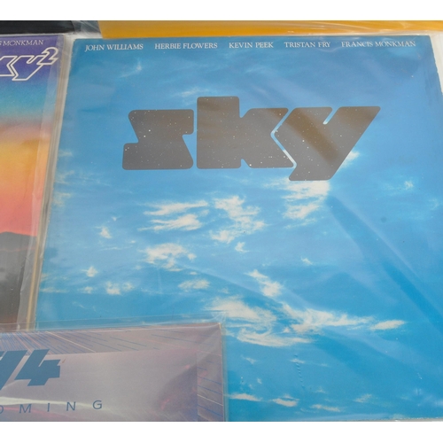 431 - Sky - A collection of 20th century Sky rock vinyl LP records. The collection to include examples suc... 