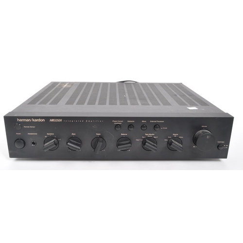 434 - Harman Kardon - A vintage 1990s Harman Kardon HK6350R integrated amplifier. The amplifier in black c... 