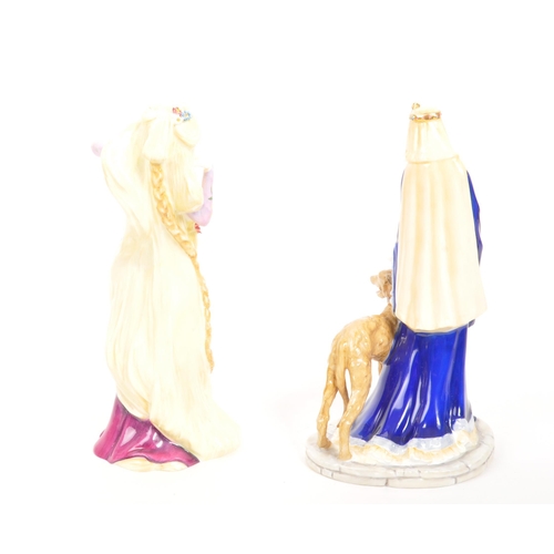 44 - Royal Doulton - Two porcelain china limited edition Royal Doulton figurines to include: Eleanor of A... 