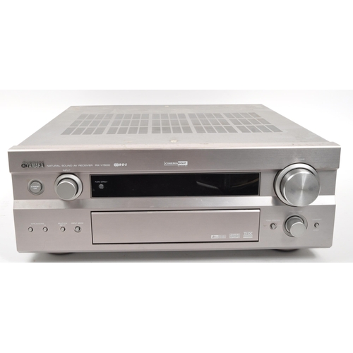 444 - Yamaha - A vintage Yamaha RX-V1500 theatre AV Audio Visual Ampli-Tuner receiver. In silver colourway... 